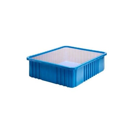 Quantum Storage Systems GEC 153; Clear Dust Cover Inlays For 22-1/2Lx17-1/2W Dividable Grid Containers, PK3 DDC93000CL